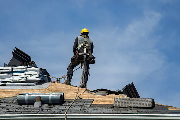 Professional Roof Replacement technician working in Readfield, ME